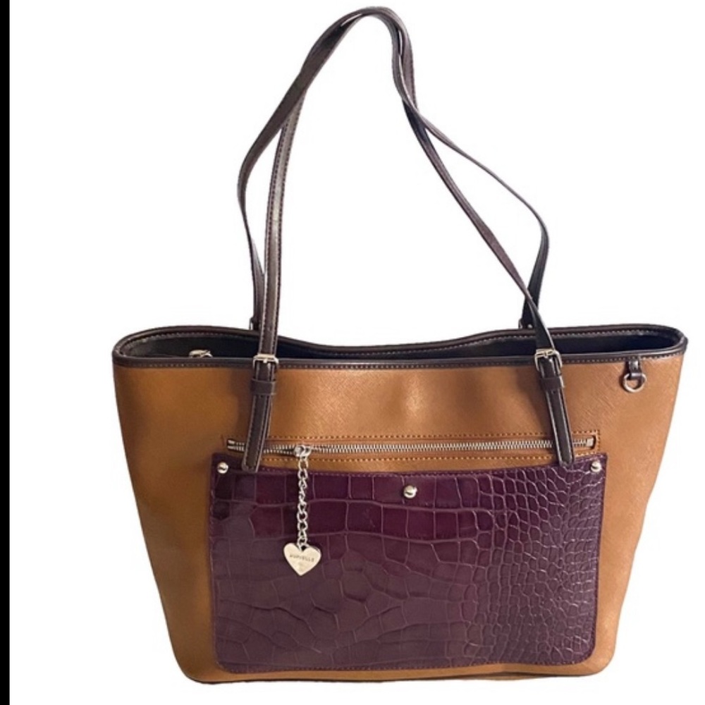 Aurielle leather shoulder tote bag (BF)